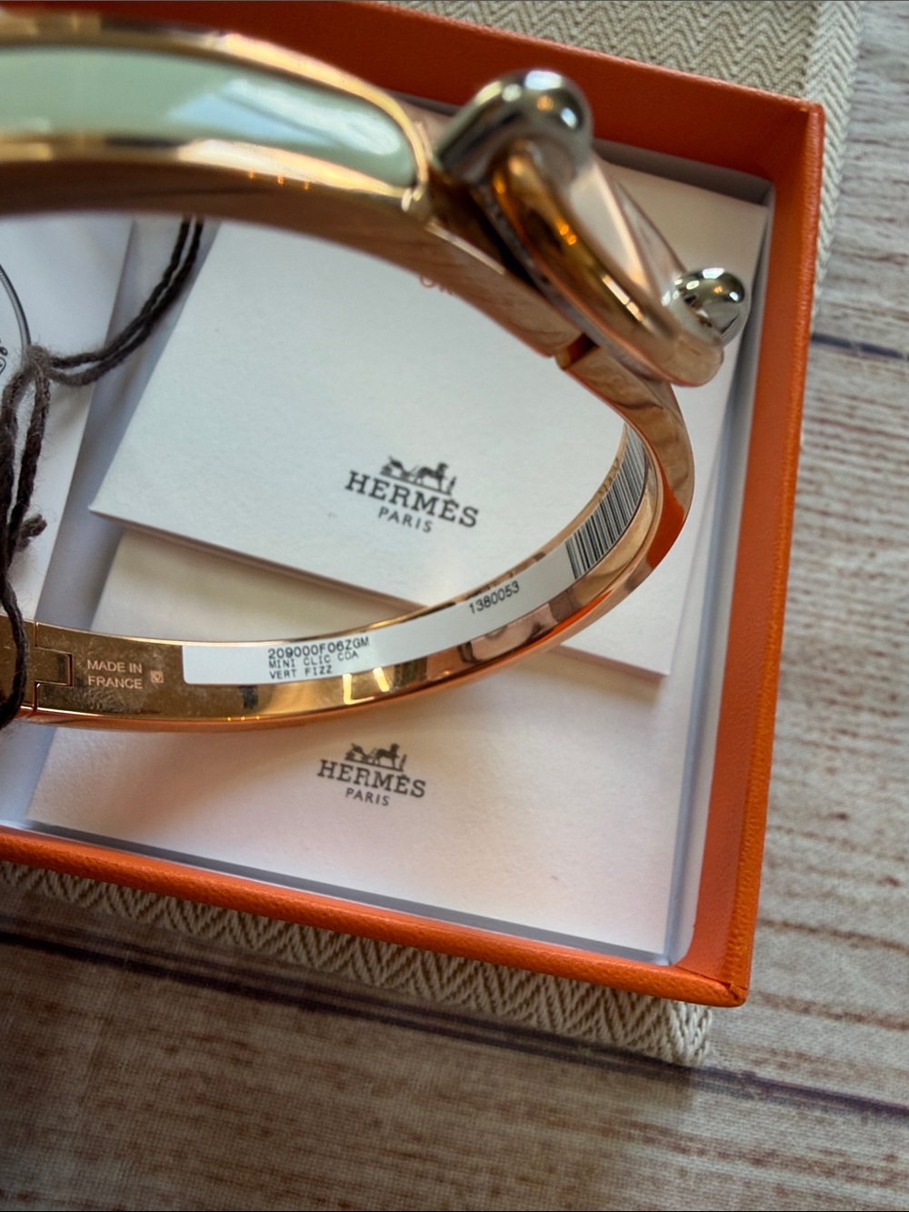 Hermes Mini Clic Chaine d’Ancre Bracelet Rose Gold - Picture 3 of 6